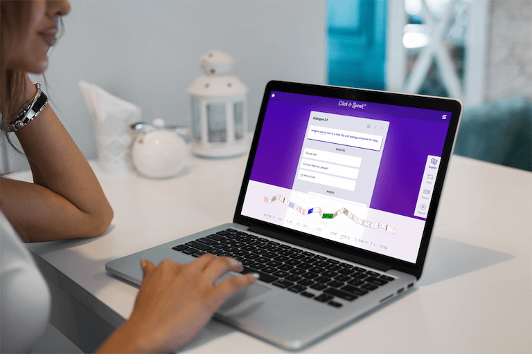 Screenshot of Click & Speak's Dialogues
